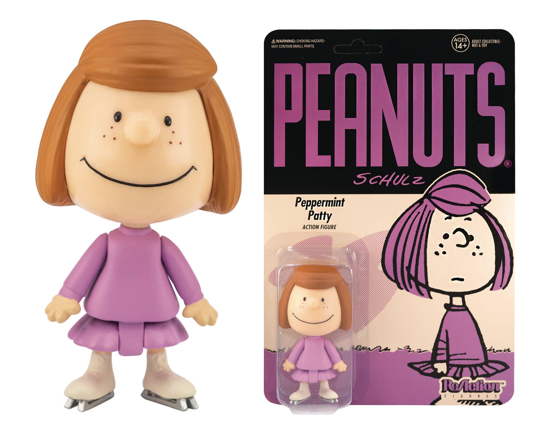 FEB208704 PEANUTS WV2 PEPPERMINT PATTY REACTION FIGURE Previews World