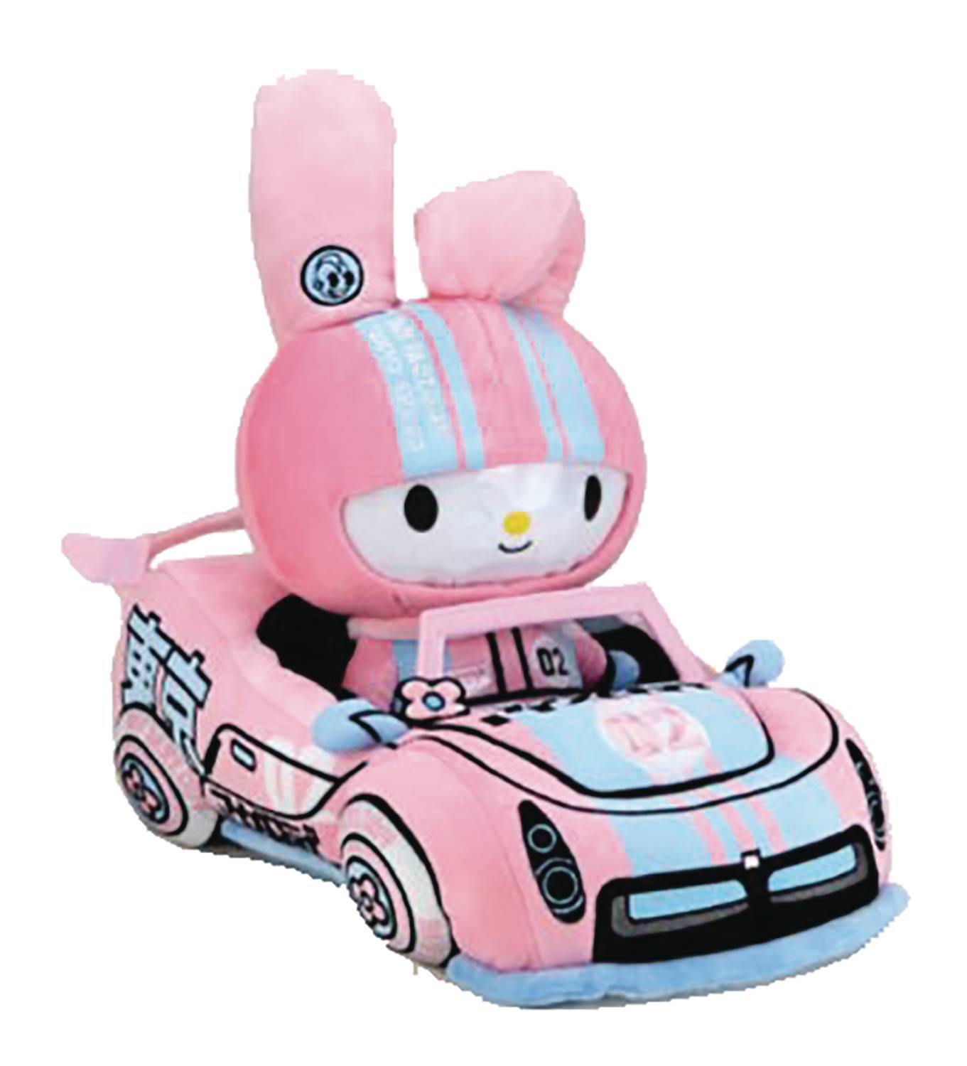 AUG218822 HELLO KITTY TOKYO SPEED RACER MY MELODY 13IN MED PLUSH