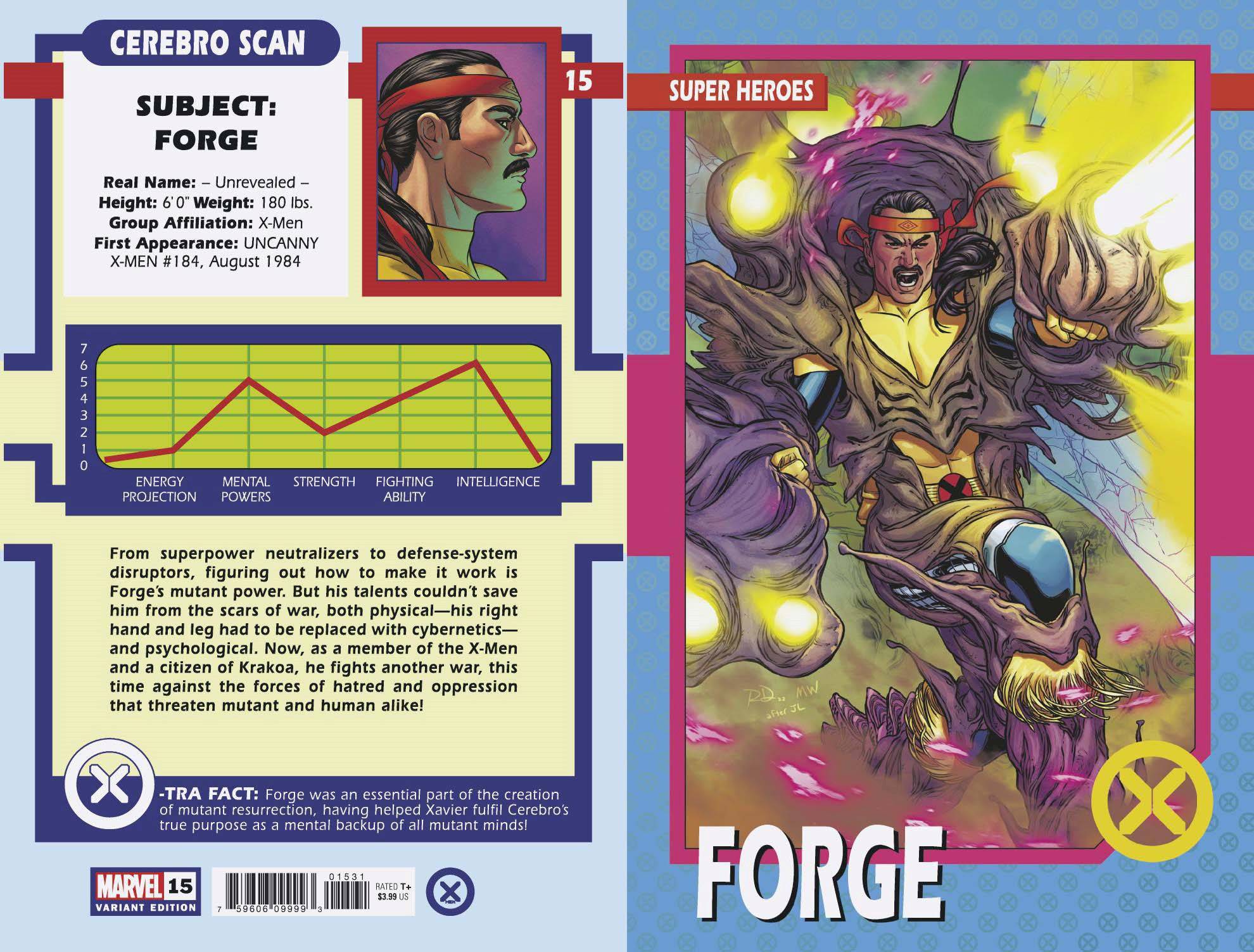 JUL220831 XMEN 15 DAUTERMAN TRADING CARD VAR Previews World