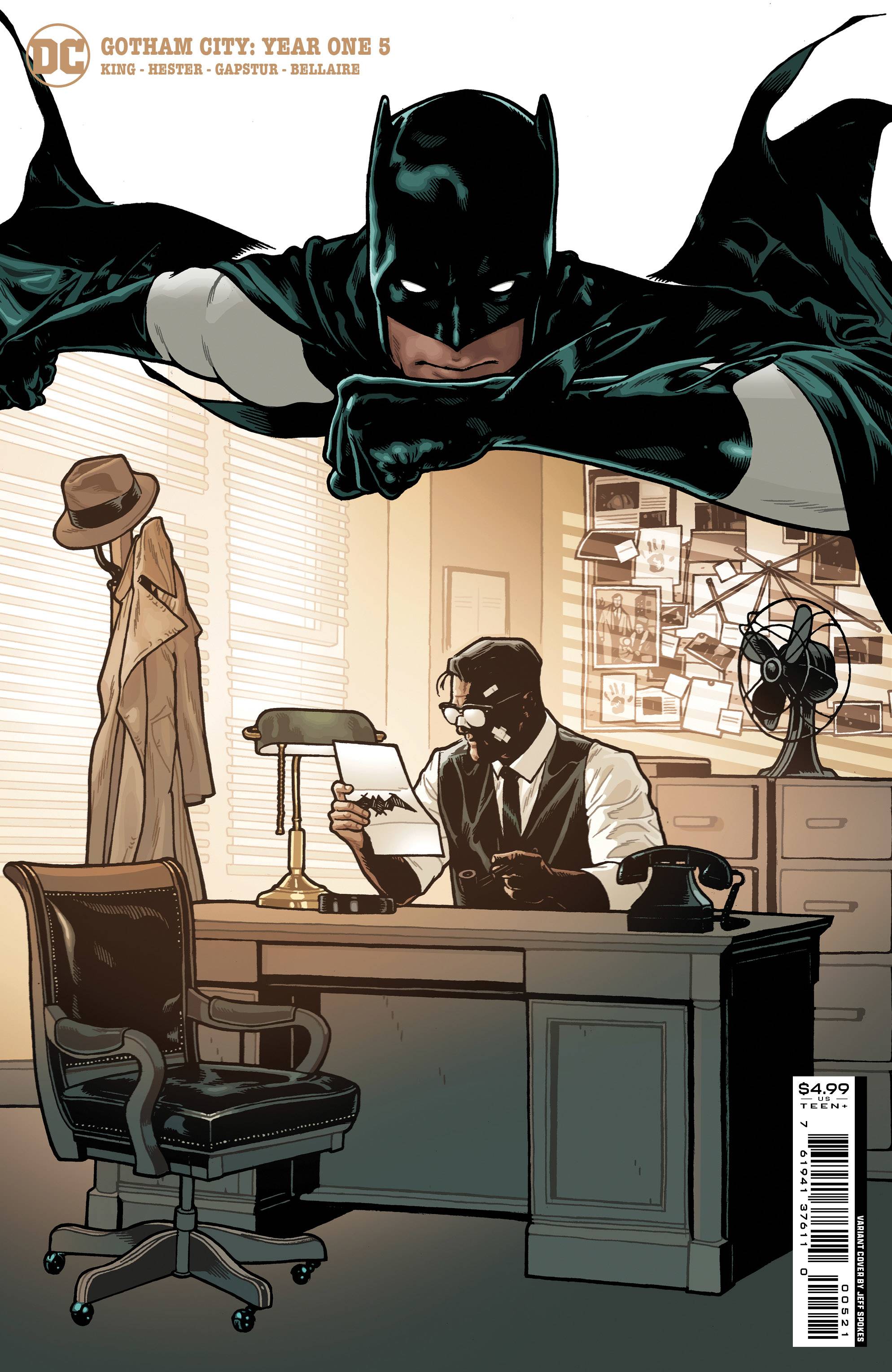 DEC223065 GOTHAM CITY YEAR ONE 5 (OF 6) CVR B JEFF SPOKES VAR