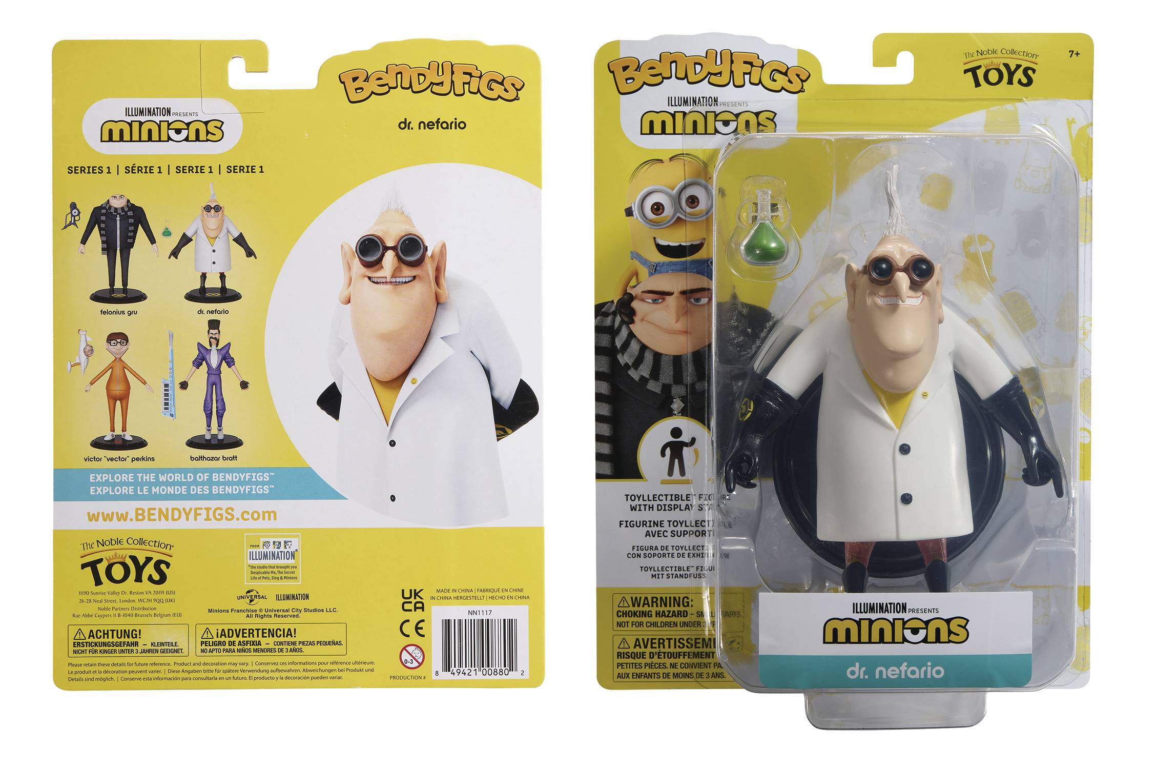 DEC229308 MINIONS BENDYFIGS DR. NEFARIO AF Previews World