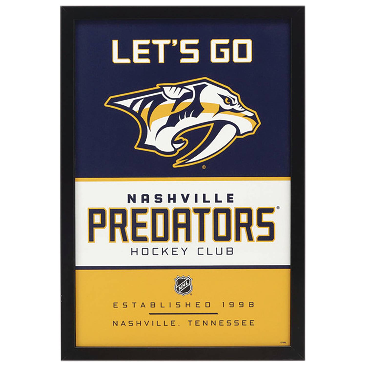 APR238658 NASHVILLE PREDATORS FRAMED WOOD WALL DECOR Previews World