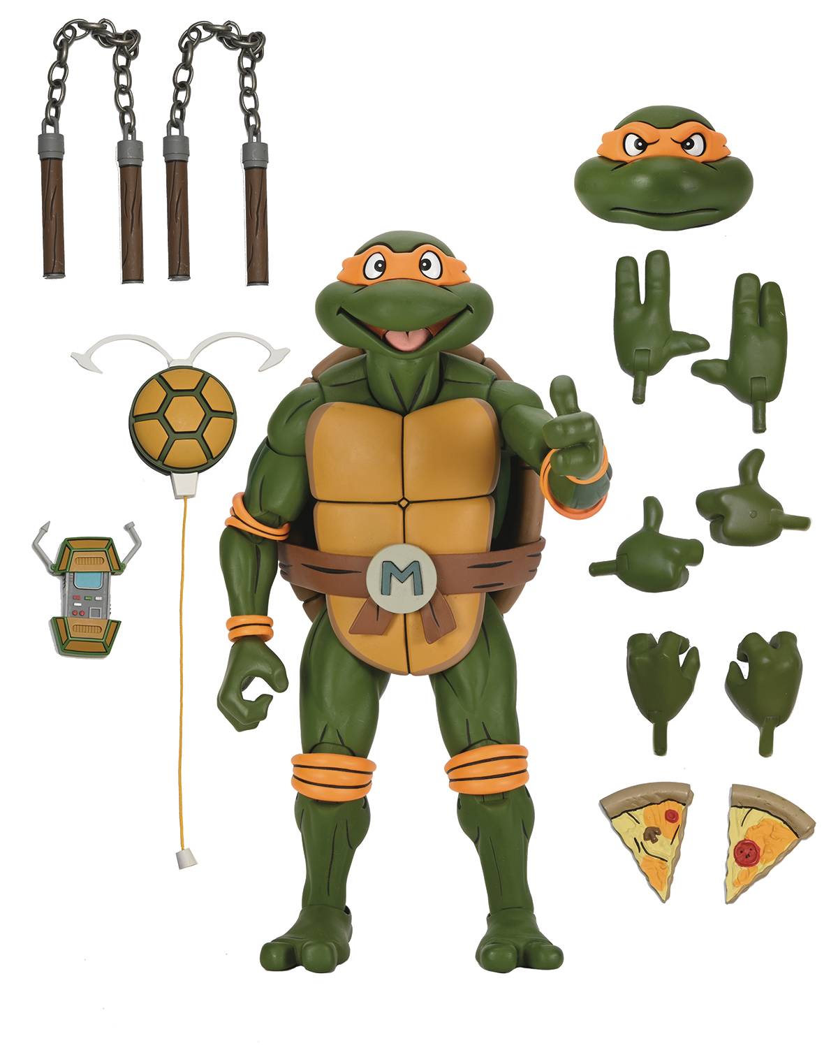 MAY238726 TMNT CARTOON MICHELANGELO 15IN AF Previews World
