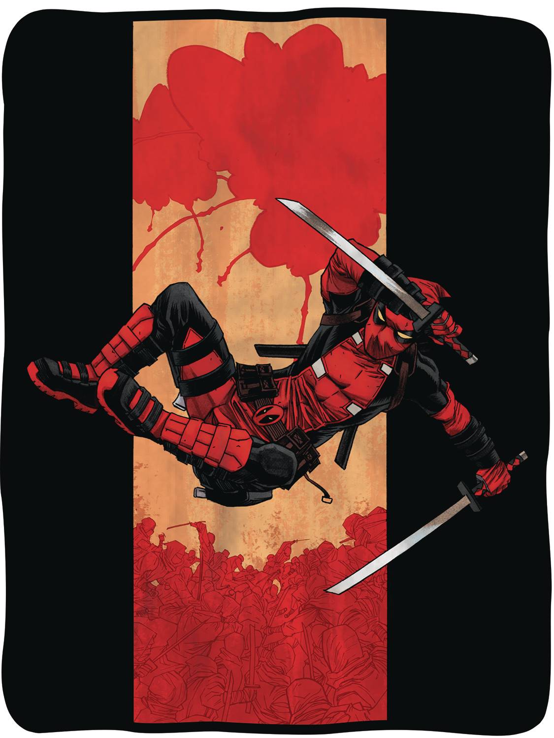DEC237606 MARVEL DEADPOOL JUMP FLEECE THROW Previews World