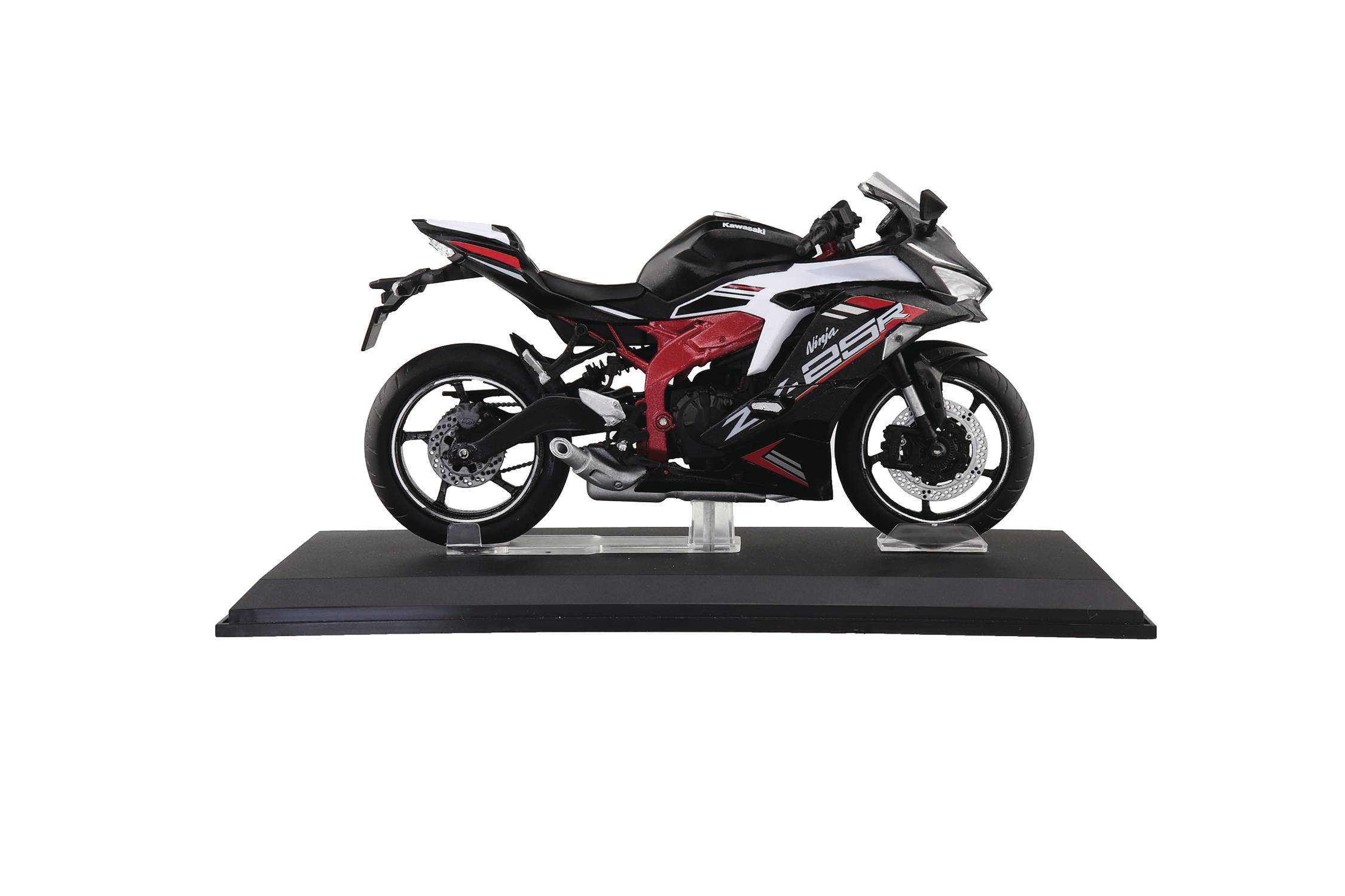 APR247290 KAWASAKI ZX25R METALLIC BLACK X PEARL FLAT 1/12 DIECAST