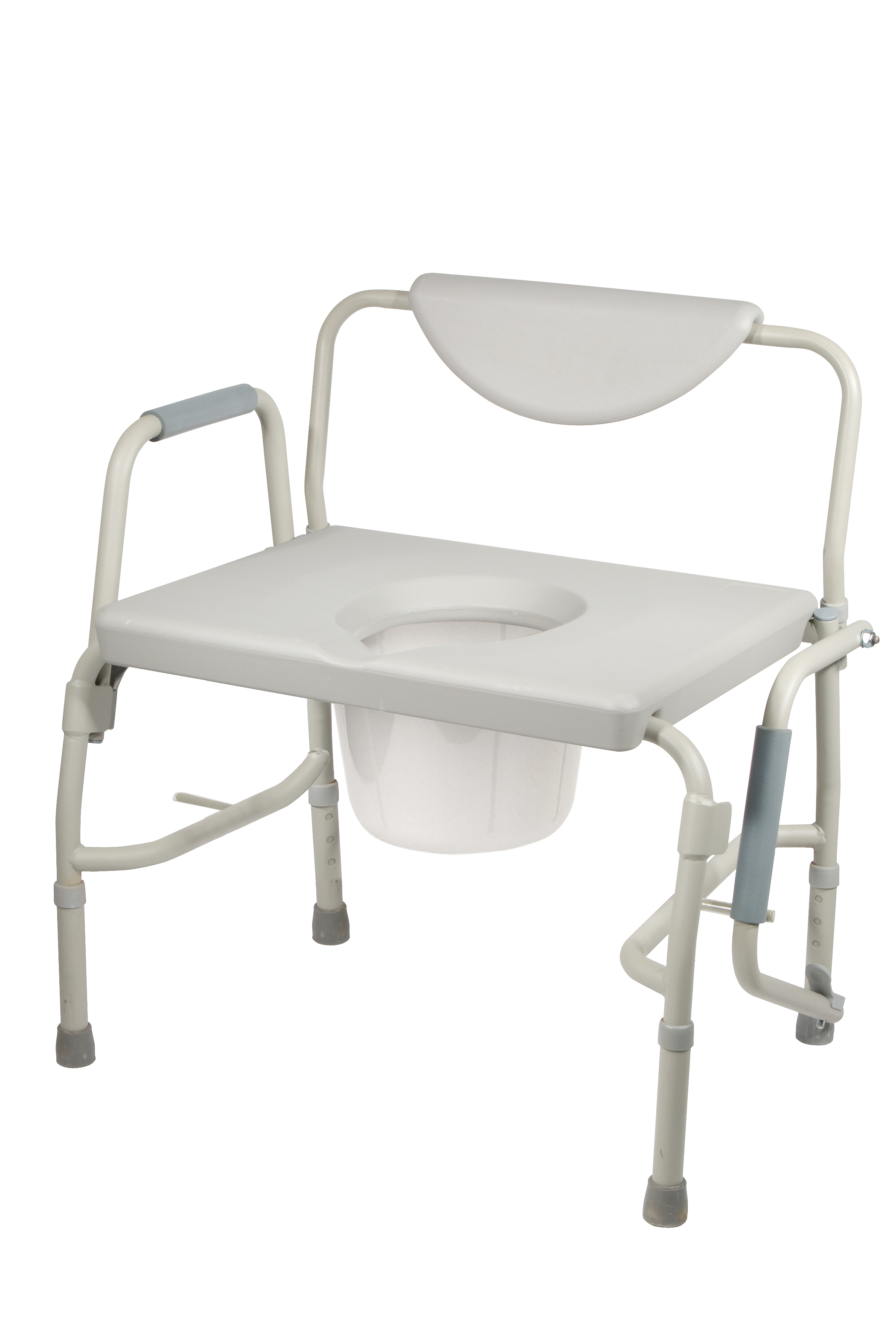 Fauteuil d'aisance bariatrique de luxe avec accoudoirs rabattables