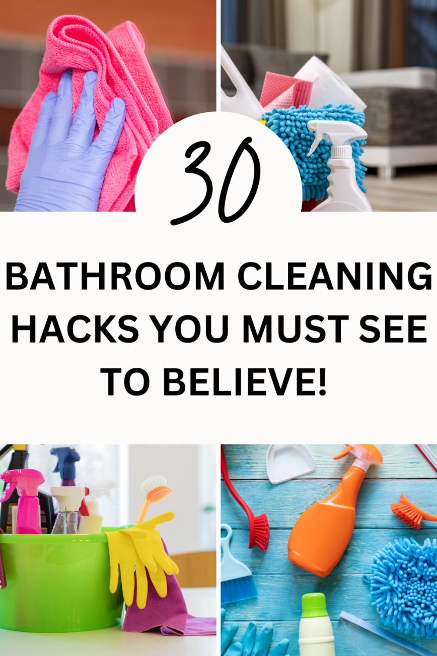 30 Hacks to the cleanest bathroom You'll Ever Need!