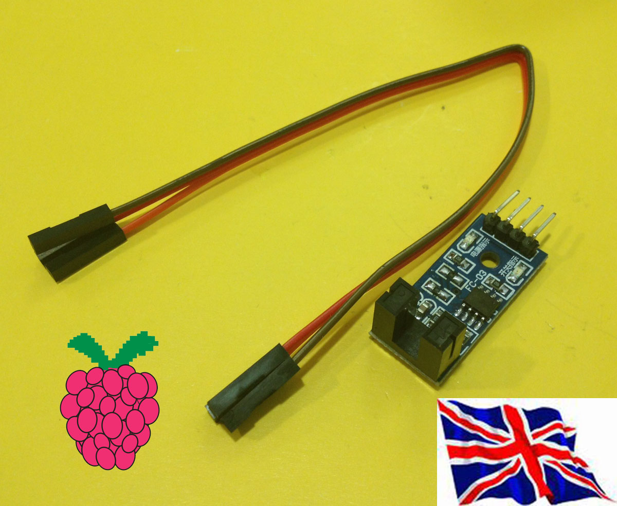 RsPi Wheel Encoder Photoelectric Encoder Speed Sensor for Raspberry Pi
