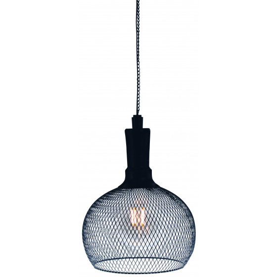 Hanglamp tuinverlichting solar 19 x 24,5 cm staal zwart