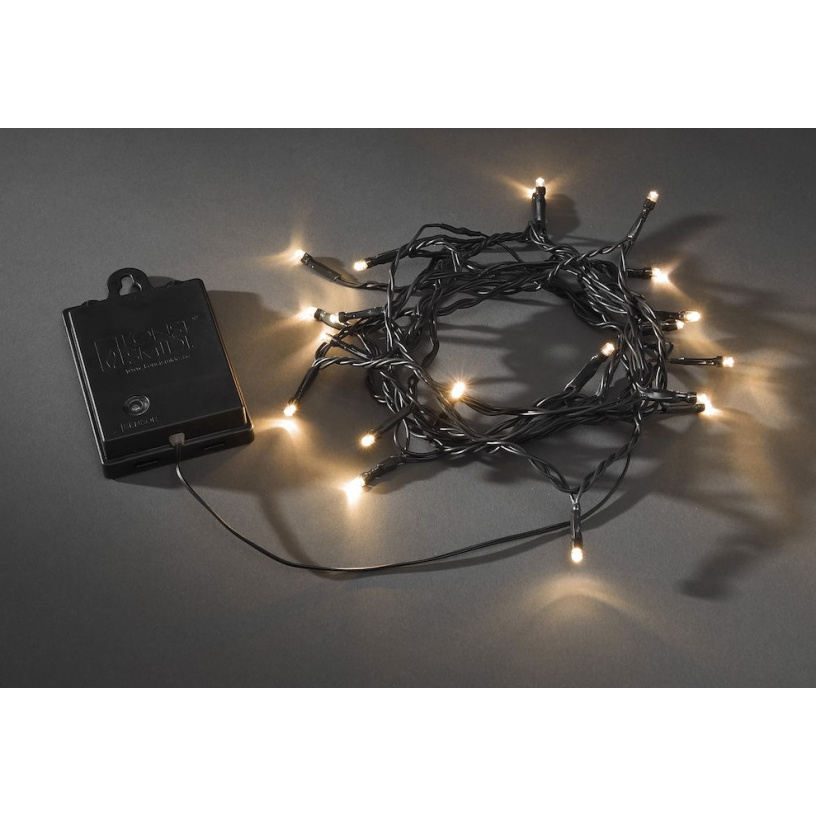 Lichtsnoer led buiten 7,9 meter zwart 80 lampjes Prijsconcurrent.nl