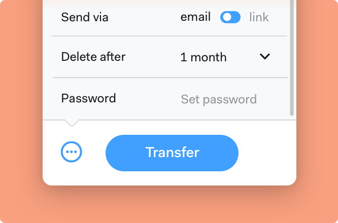 Send with WeTransfer