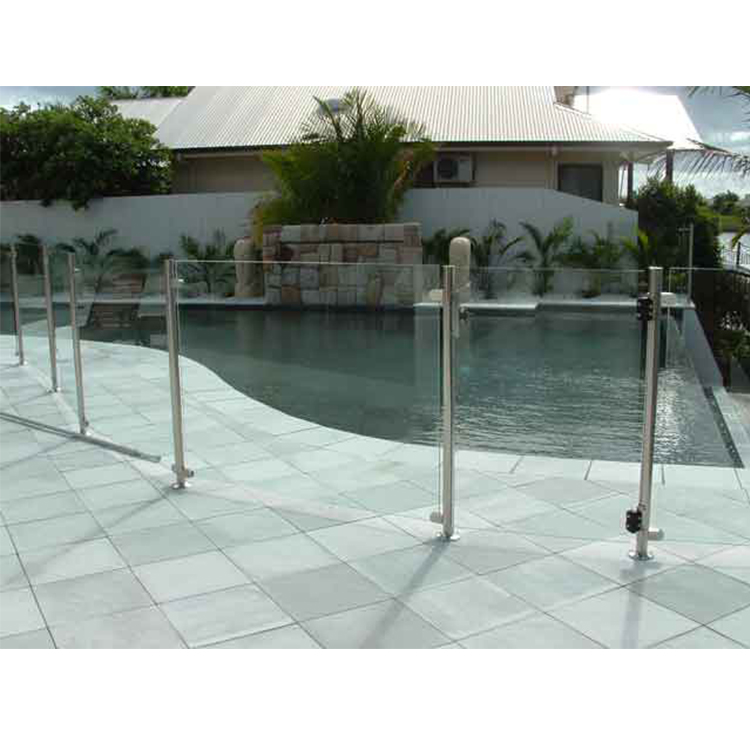 Factory Direct Stainless Steel End Railing Post With Glass Clamp And