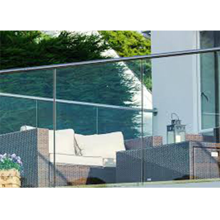 New design balcony stainless steel post glass railing