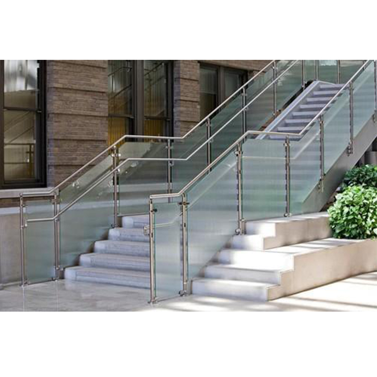 Popular Laminated Tempered Glass Railing with Stainless Steel Post for
