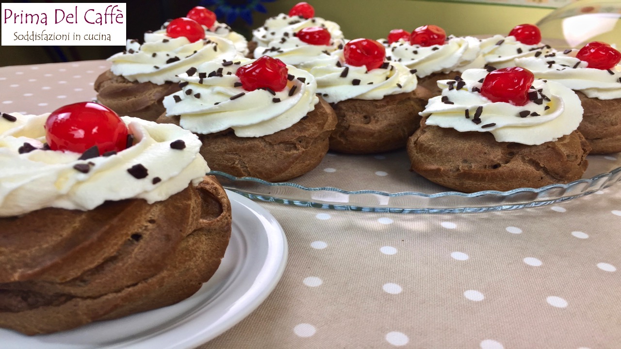 ZEPPOLE AL CACAO zeppole di san giuseppe al forno Prima del Caffè