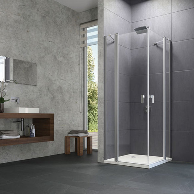 Cheap Sliding Glass Shower Doors 6/8mm Pivot Hinge With Frame Glass Shower Door