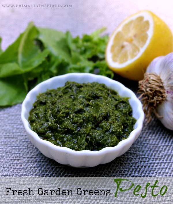 Garden Greens Pesto (Nut Free) Primally Inspired