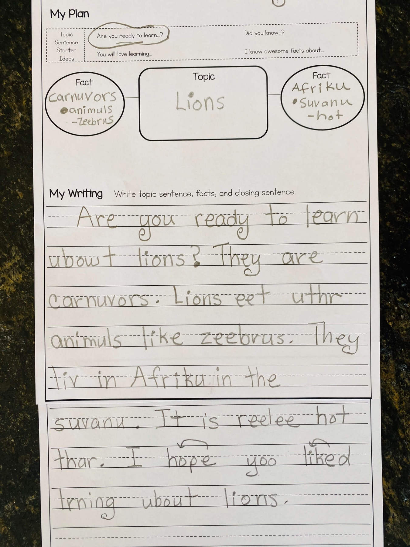 First Grade Writing Paper