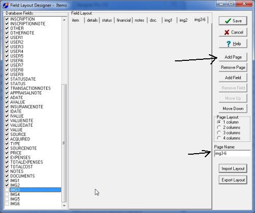 Add image fields, museum database