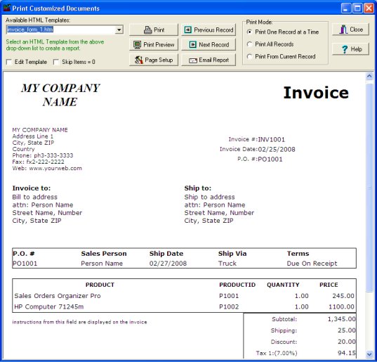 how to start sales orders, how to print invoice