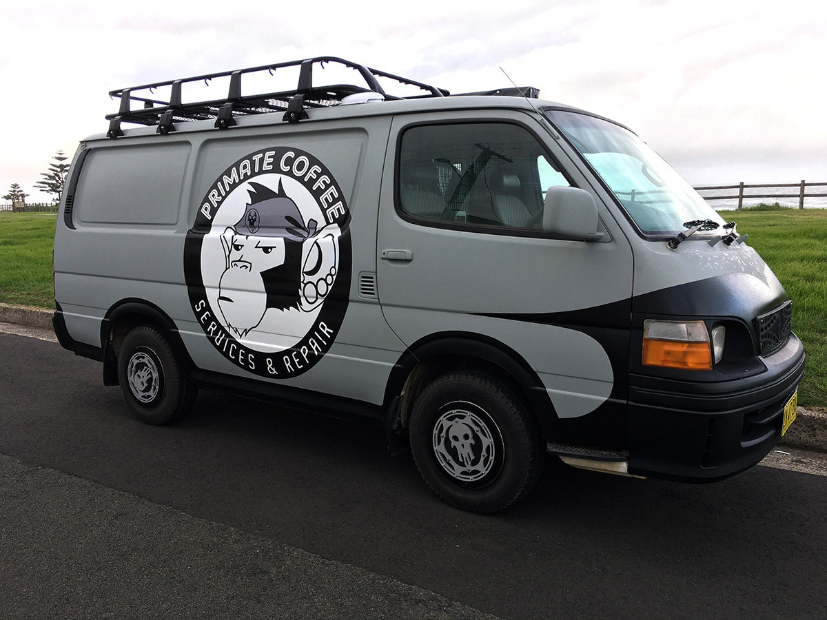 Primate Coffee Van Mobile Coffee Van Wollongong, Sydney, Canberra