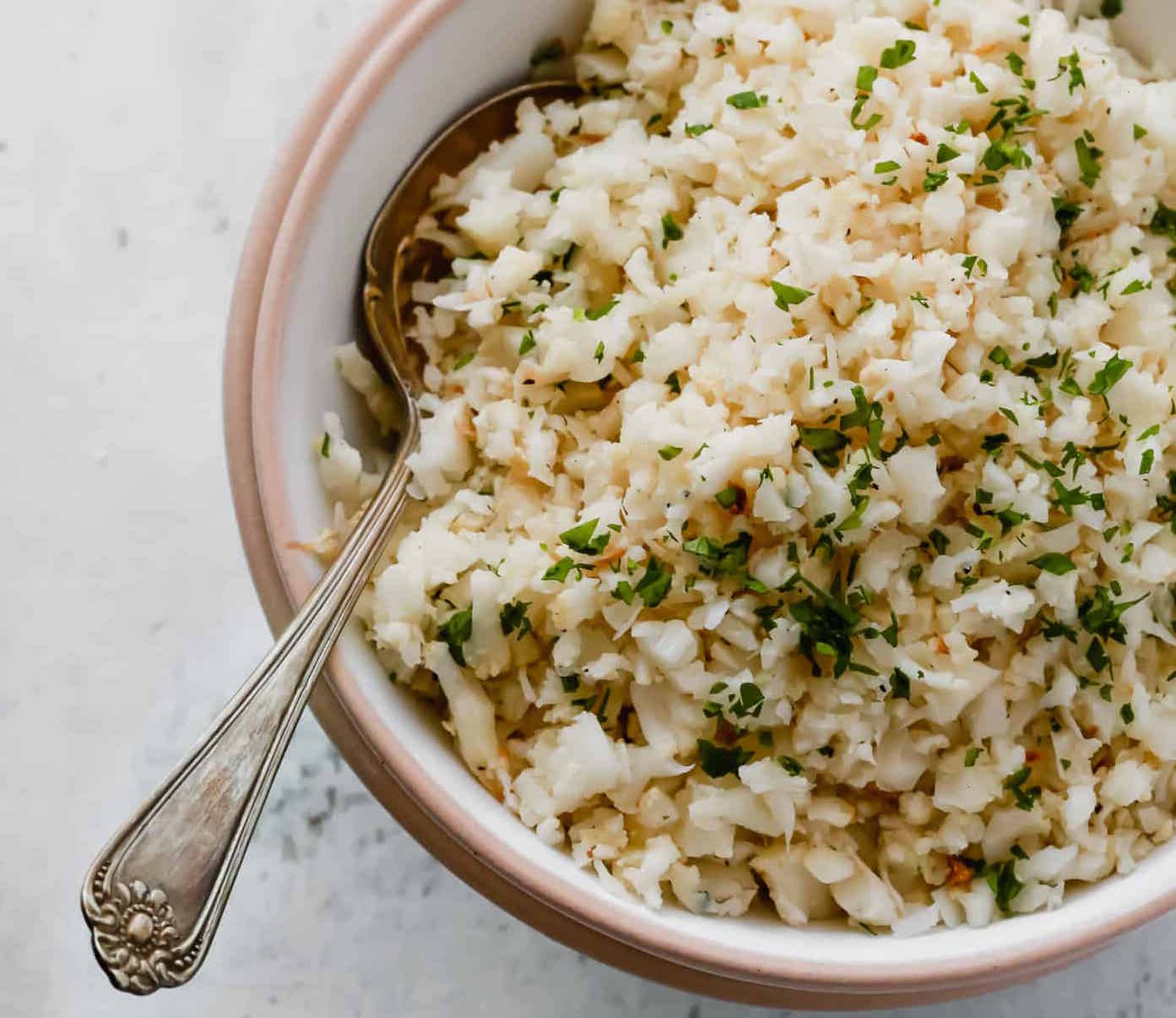 Mushroom Cauliflower Rice Recipe (Healthy, Easy & Delicious)