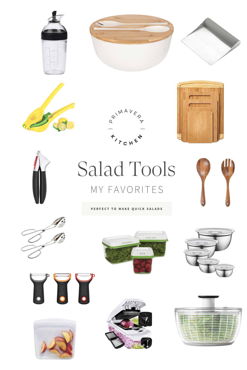 Tools for Making Quick Salads Primavera Kitchen