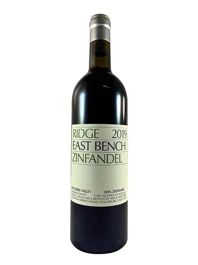 2019 Ridge East Bench Zinfandel Prime Cellar Rare and Fine Wine