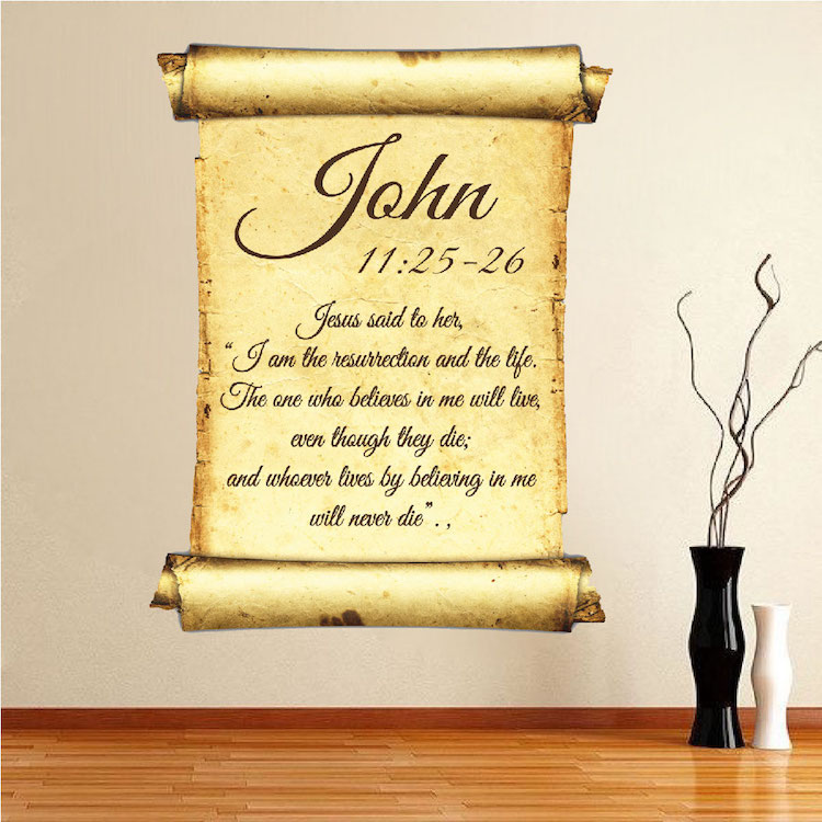 Scripture Wall Mural Decal Spiritual Wall Decal Murals Primedecals