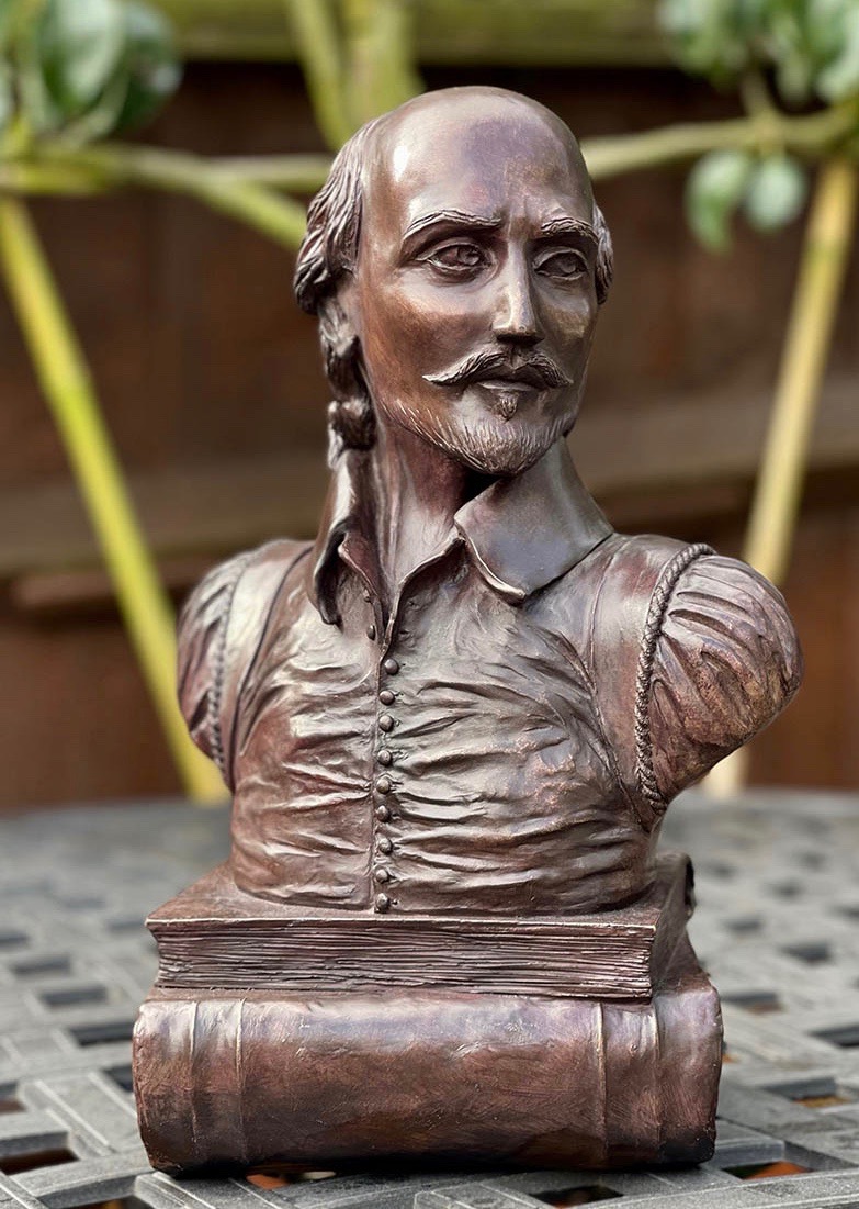 prime sculpting william shakespeare cold cast bronze sculpture