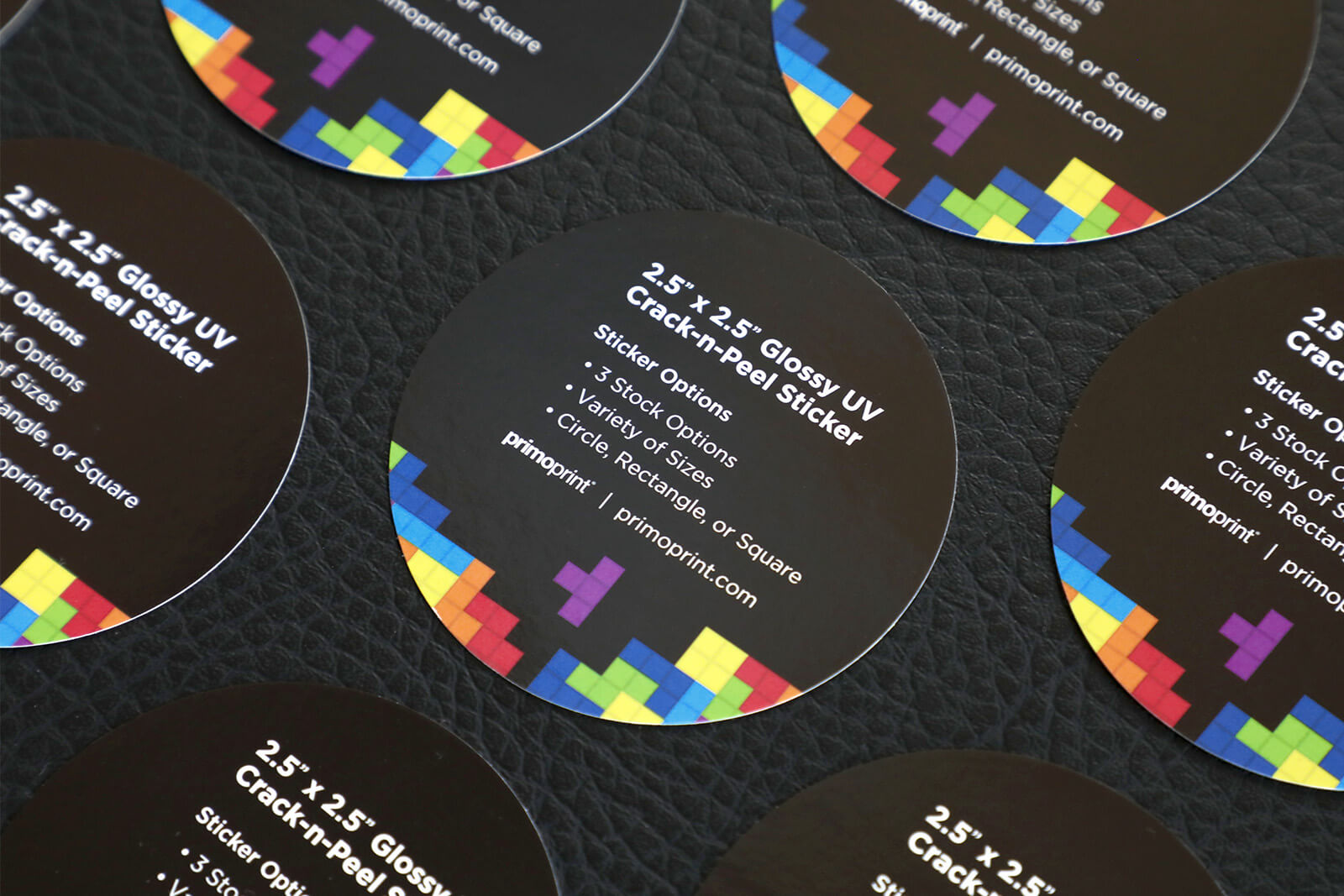 Glossy UV CracknPeel Sticker Sample Packet Primoprint