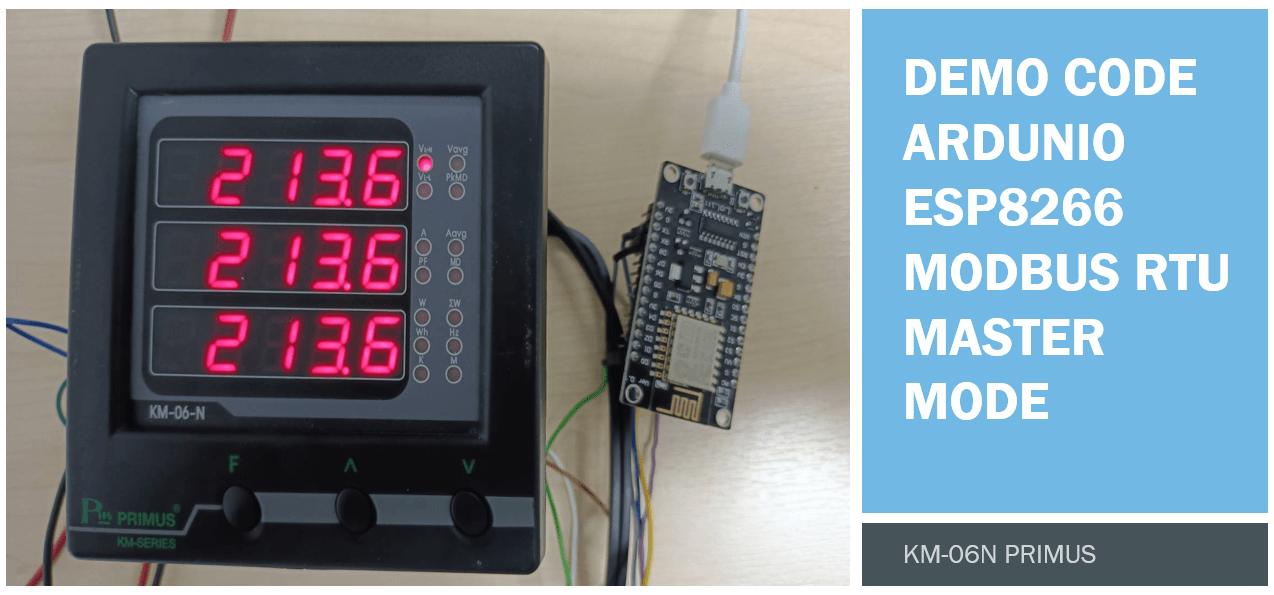 การใช้ Arduino ติดต่อ Meter KM06N ทำอย่างไร? (KM06N 3 Phase Power
