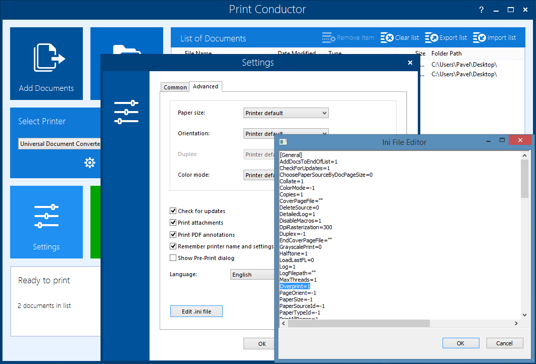 Print Conductor 5.5 Simulate Overprinting for PDF Files, Printing of