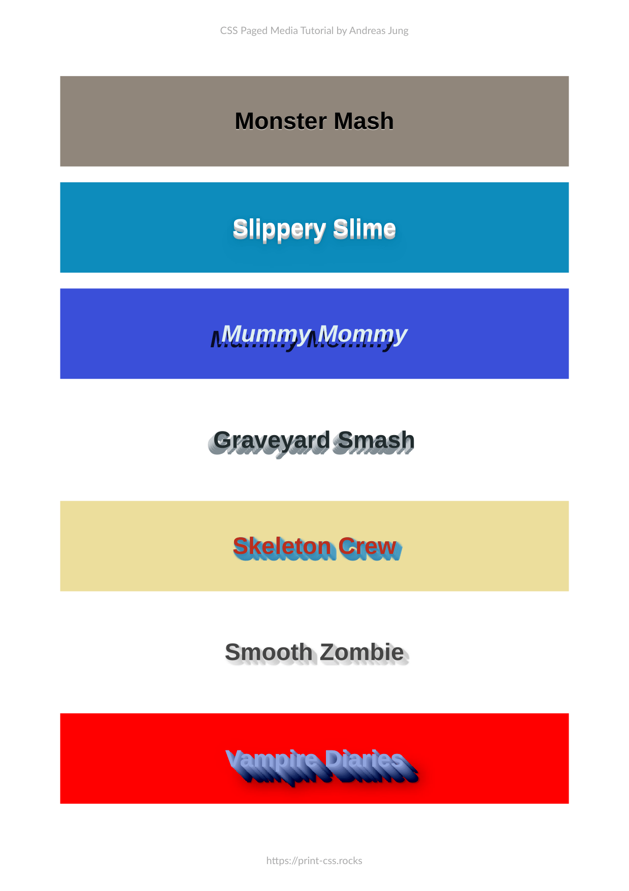 printcss.rocks PrintCSS CSS Paged Media tutorial and information