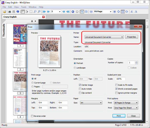 How to Convert DjVu to JPEG Universal Document Converter