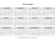 Printable 2013 Calendar