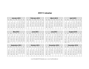 Printable 2015 Calendar