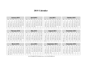 Printable 2015 Calendar