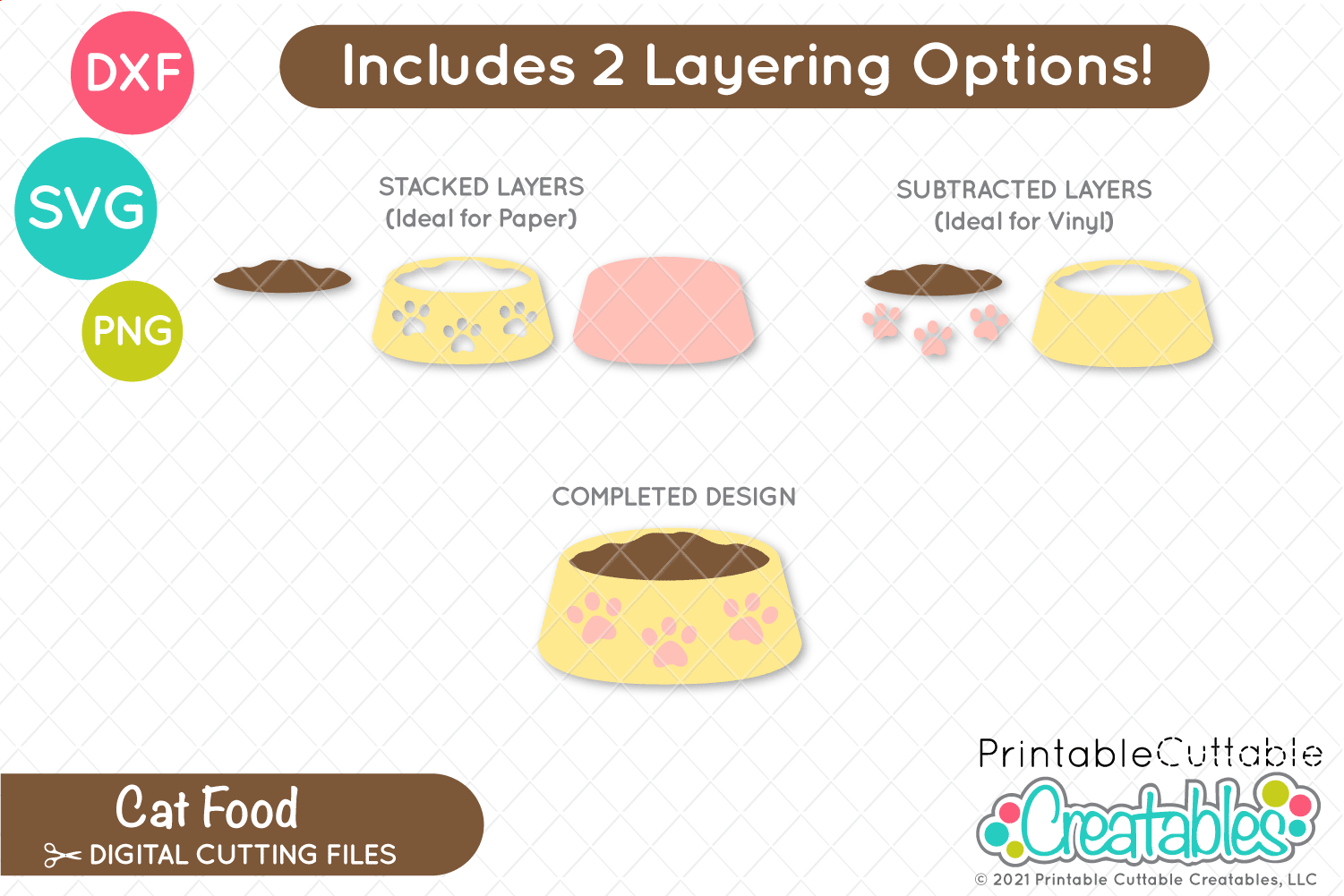 Cat Food SVG Files for Cricut and Silhouette machines