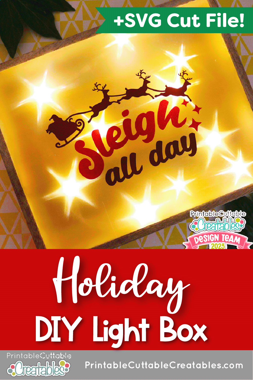 DIY Holiday Light Box Tutorial