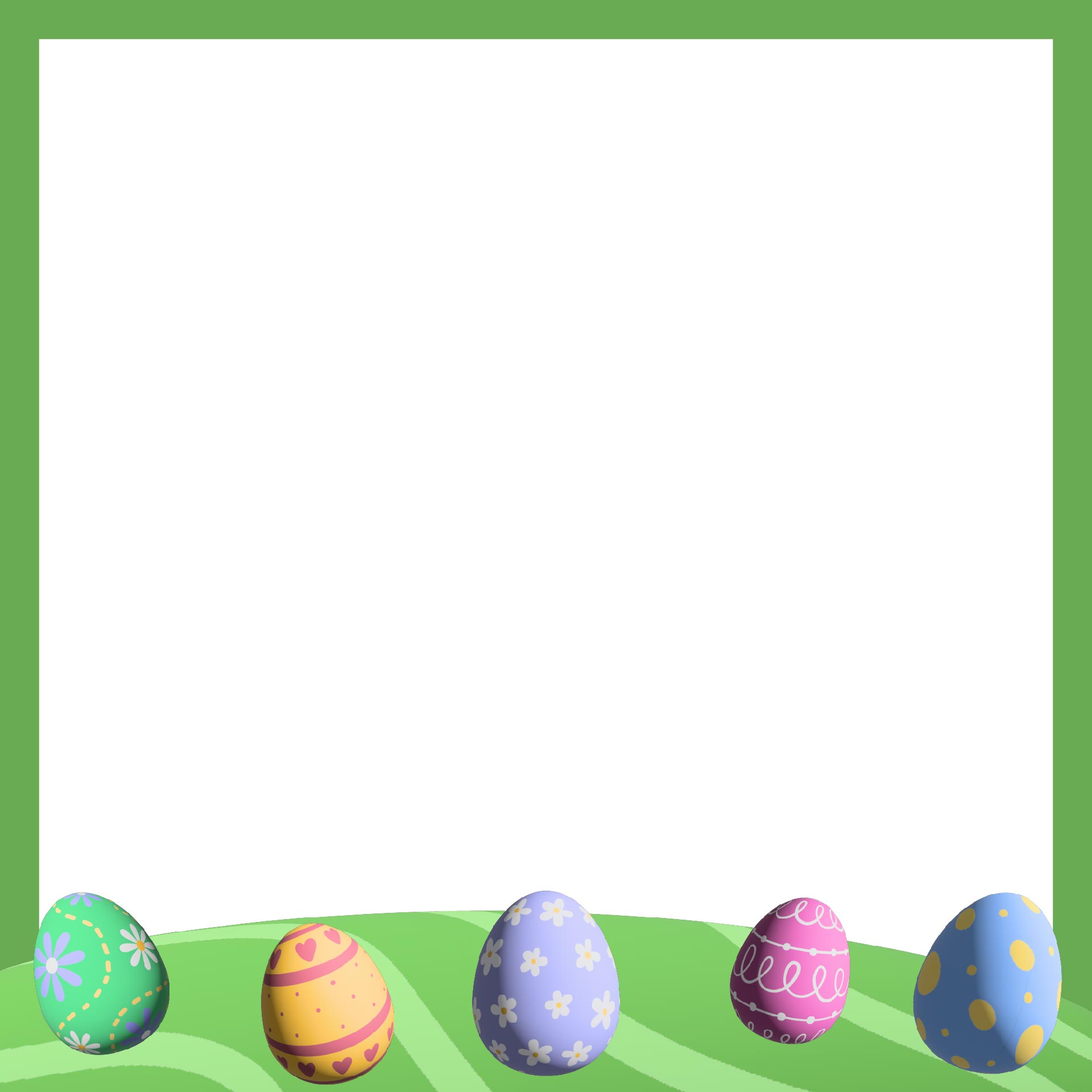 8 Best Images of Printable Easter Picture Frame Easter Egg Border