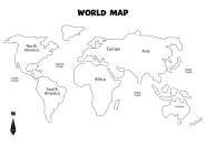 Simple Printable World Map Printable World Map Pdf Printable