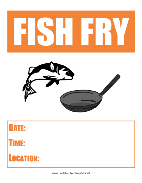 Fish Fry Flyer Powerpoint Template