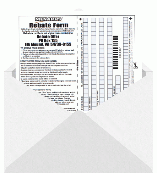 Menards Rebate Form 554 Printable Form 2024