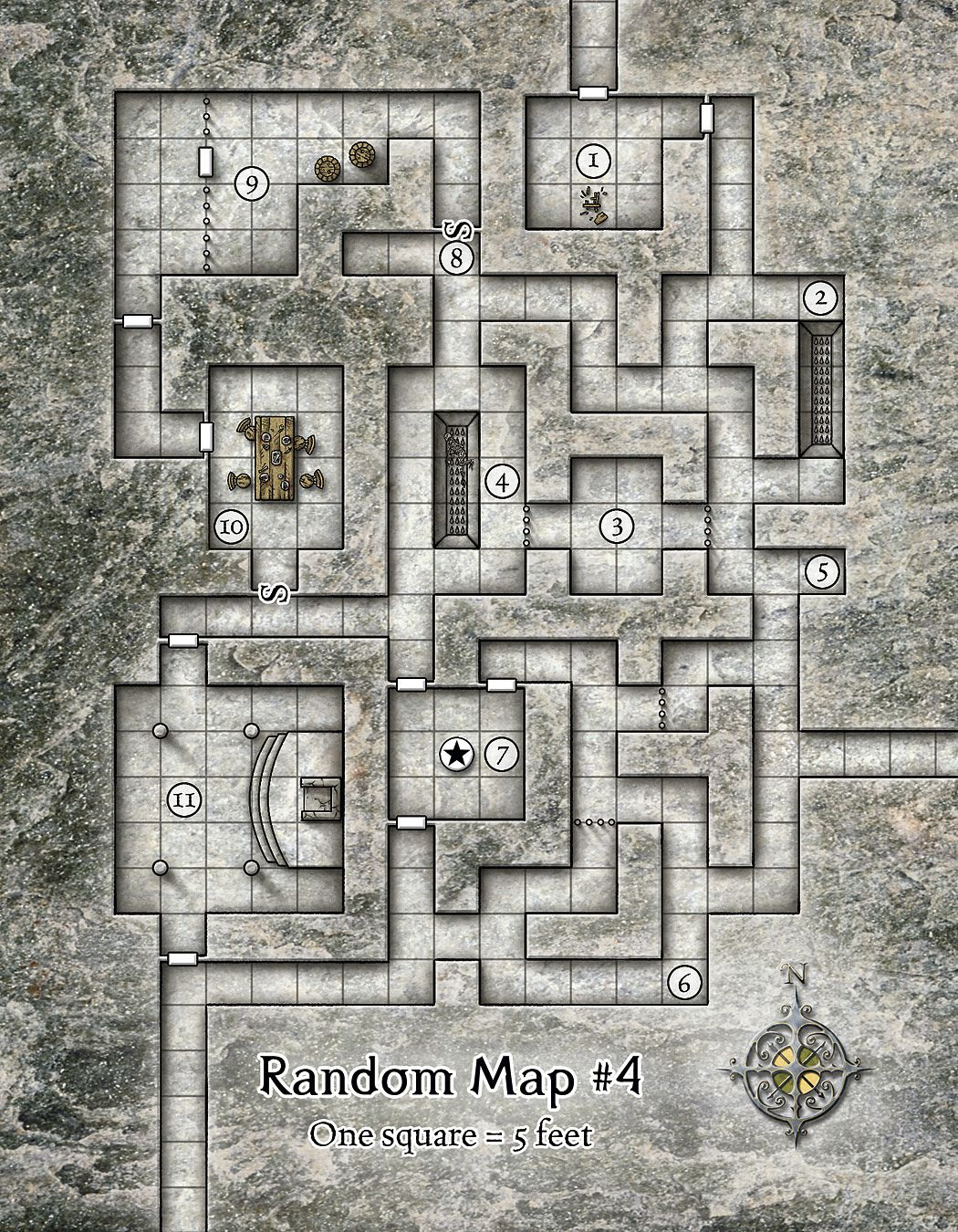 Printable Dungeon Maps