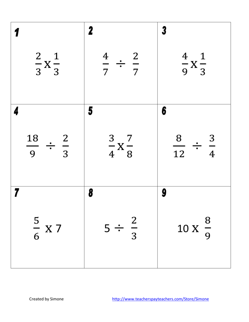 Multiplication Flash Cards 69