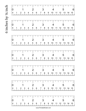 Printable 6 Inch Ruler