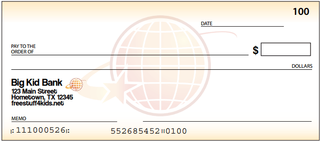 Printable Pretend Checks for Kids - Printables 4 Mom
