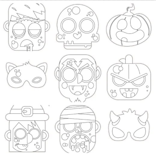 Printable Halloween Masks and Coupons Printables 4 Mom