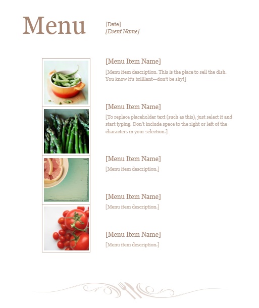 11 Free Sample Breakfast Menu Templates Printable Samples